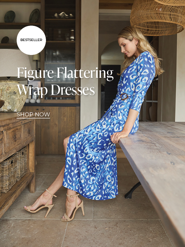 Figure Flattering Wrap Dress | Shop Now